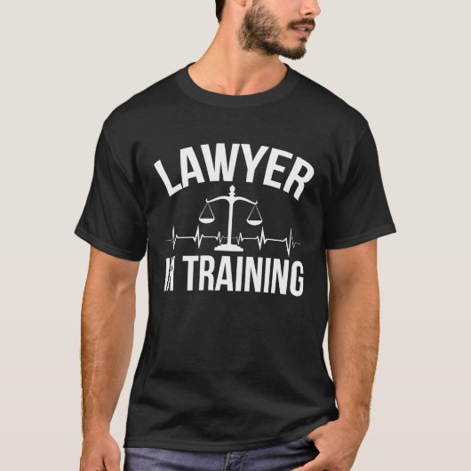 Advocaat wetenschapsbeoefenaar in de opleiding in t-shirt (Voorkant)