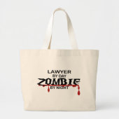 Advocaat Zombie Grote Tote Bag (Voorkant)
