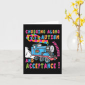 Advocate Acceptatietrain Puzzle Cool Autism Aware Kaart (Gele Bloem)