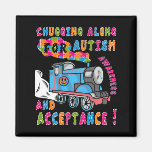 Advocate Acceptatietrain Puzzle Cool Autism Aware Magneet