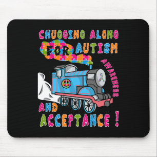 Advocate Acceptatietrain Puzzle Cool Autism Aware Muismat