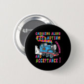 Advocate Acceptatietrain Puzzle Cool Autism Aware Ronde Button 5,7 Cm (Voorkant /achterkant)