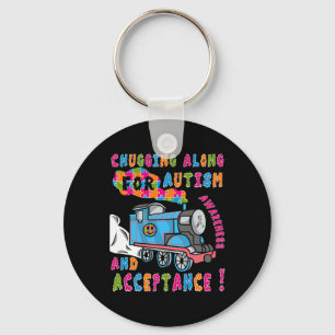 Advocate Acceptatietrain Puzzle Cool Autism Aware Sleutelhanger
