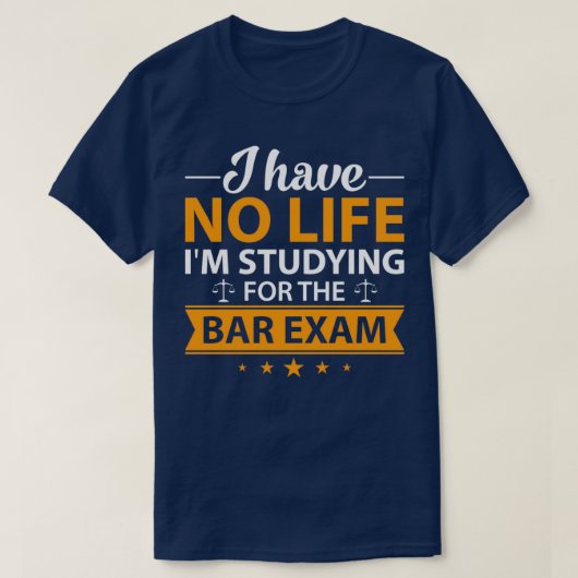 Advocate Afstuderen Bar Exam Law School Afstuderen T-shirt (Design voorkant)