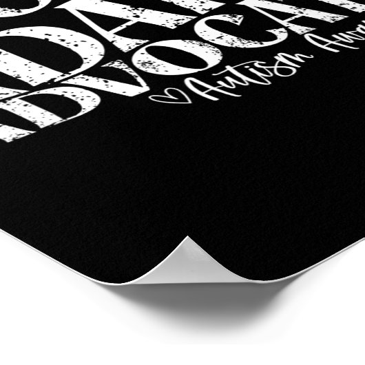 Advocate Autism Awareness accepteren Poster (Hoek)