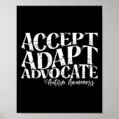 Advocate Autism Awareness accepteren Poster (Voorkant)