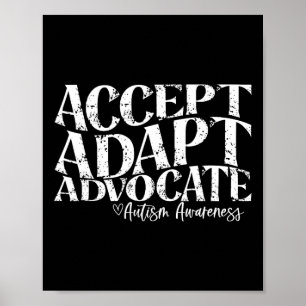 Advocate Autism Awareness accepteren Poster