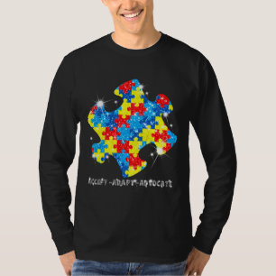 Advocate Autism Awareness accepteren T-shirt