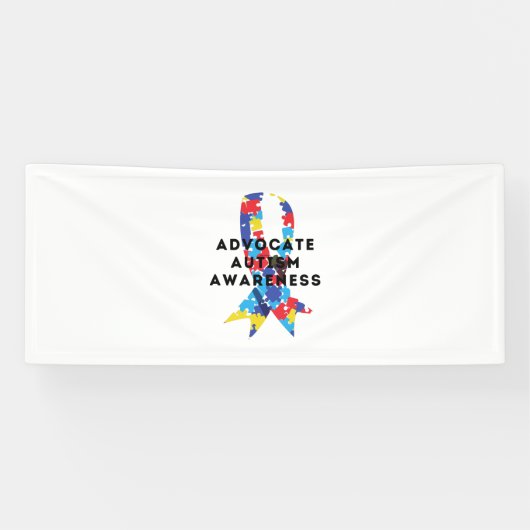 Advocate Autism awareness Spandoek (Horizontaal)