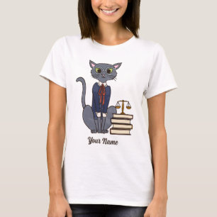 Advocate Cat - Grey Tom Attorney Cat Lover T-shirt