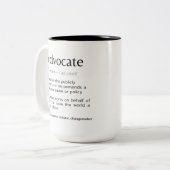 Advocate Coffee-Mok Tweekleurige Koffiemok (Voorkant links)