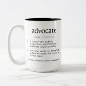 Advocate Coffee-Mok Tweekleurige Koffiemok (Links)