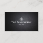 Advocate Dark Leather Professional Visitekaartje (Voorkant)