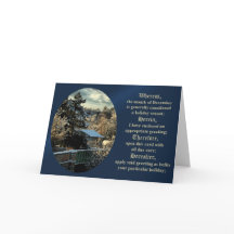 Advocate December wenskaart voor alle feestdagen