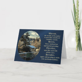 Advocate December wenskaart voor alle feestdagen