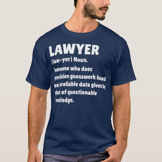Advocate - definitie Funny Law School Student Gift T-shirt (Voorkant)