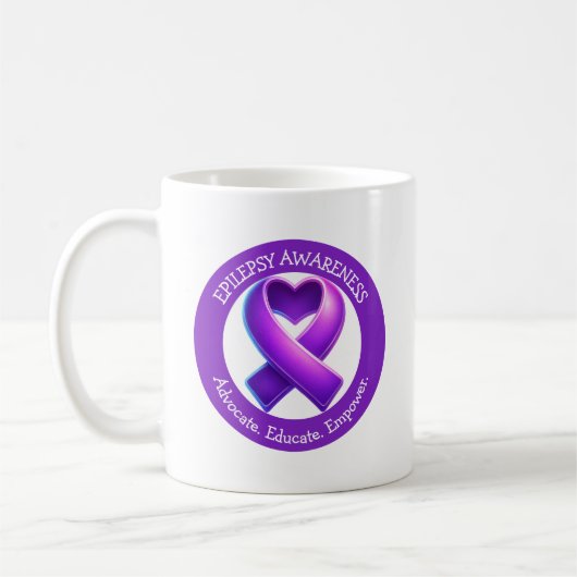Advocate. Educate. Empower.| Epilepsy Awareness Koffiemok (Links)