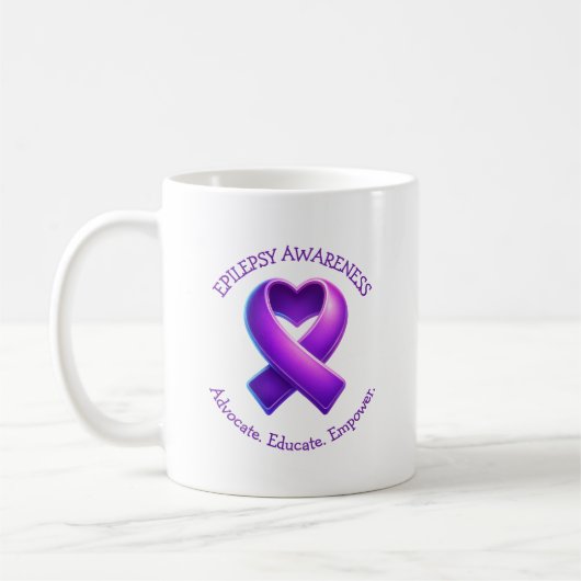 Advocate. Educate. Empower.| Epilepsy Awareness Koffiemok (Links)