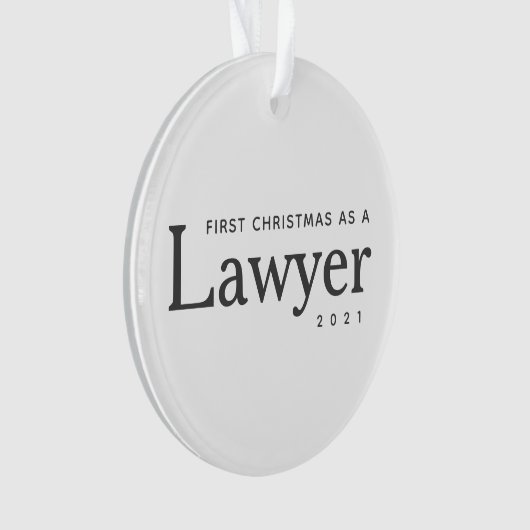 Advocate Eerste Kerstmis Modern Custom Holiday Ornament (voorkant)