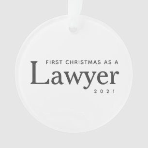Advocate Eerste Kerstmis Modern Custom Holiday Ornament