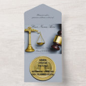 Advocate en felicitatiekaart all in one uitnodiging (Binnen)