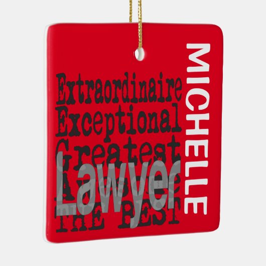 Advocate Extraordinaire CUSTOM Keramisch Ornament (Rechts)