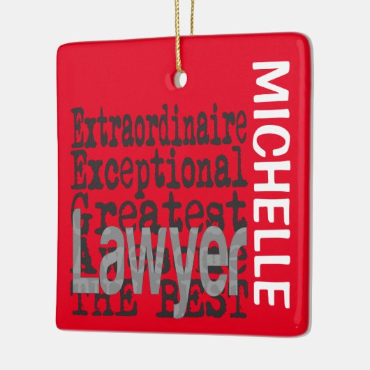 Advocate Extraordinaire CUSTOM Keramisch Ornament (Links)