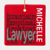 Advocate Extraordinaire CUSTOM Keramisch Ornament (Achterkant)