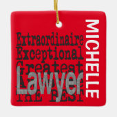Advocate Extraordinaire CUSTOM Keramisch Ornament (Voorkant)