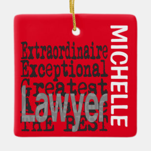 Advocate Extraordinaire CUSTOM Keramisch Ornament