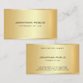 Advocate Gold Look Sjabloon Law Kantoor Visitekaartje (Voorkant / Achterkant)