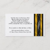 Advocate gouden zwart wit visitekaartje (Achterkant)