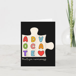 Advocate Groovy Puzzel Stuk Autisme Bewustzijn Sup Kaart