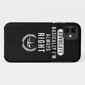 Advocate heeft altijd gelijk Case-Mate iPhone case (Achterkant (horizontaal))