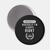 Advocate heeft altijd gelijk magneet (Voorkant / Achterkant)