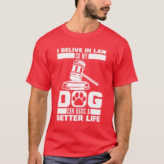 Advocate Hond retro jongen T-shirt (Voorkant)