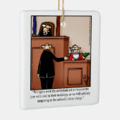 Advocate Humor kerstversiering Keramisch Ornament (Rechts)