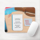 Advocate Kantoor Desk Achtergrond Mousepad Muismat (Met muis)