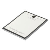 Advocate kantoor elegant professioneel gepersonali notitieblok (Linkerzijde)