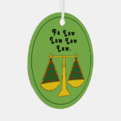 Advocate Kerstmis Metalen Ornament (Voorkant Rechts)