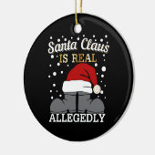Advocate Kerstmis - Santa is Real Naar verluidt Keramisch Ornament (Links)