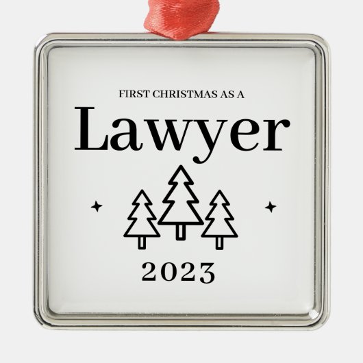 Advocate kerstversiering metalen ornament (Voorkant)