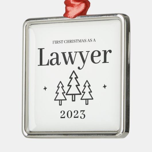 Advocate kerstversiering metalen ornament (Links)