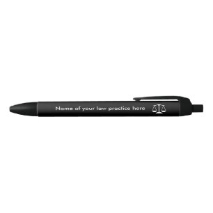 Advocate Law Scale Promotional Zwarte Inkt Pen