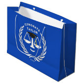 Advocate Law School Afstudeerder Grote Geschenktas Groot Cadeauzakje (Voorkant Gekanteld)