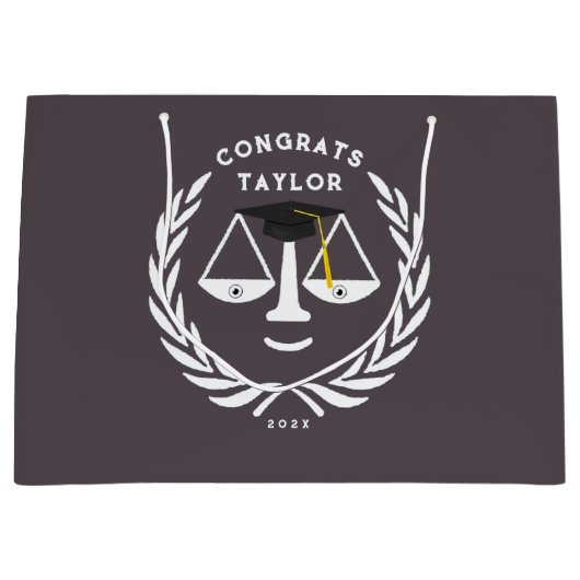 Advocate Law School Afstudeerder Grote Geschenktas Groot Cadeauzakje (Voorkant)