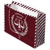 Advocate Law School Afstuderen Grote Geschenktas Groot Cadeauzakje (Voorkant Gekanteld)