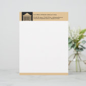 Advocate Letterhead Briefhoofd Sjabloon (Staand voorkant)