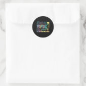 Advocate Love Support Accepteer Wees aardig Ronde Sticker (Tas)