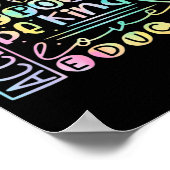 Advocate Love Support Accepteert Be Sind Autism Aw Poster (Hoek)